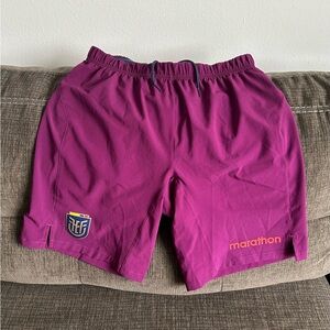 Marathon Authentic Ecuador National Soccer Team Goalkeeper Shorts Men’s Sz: M